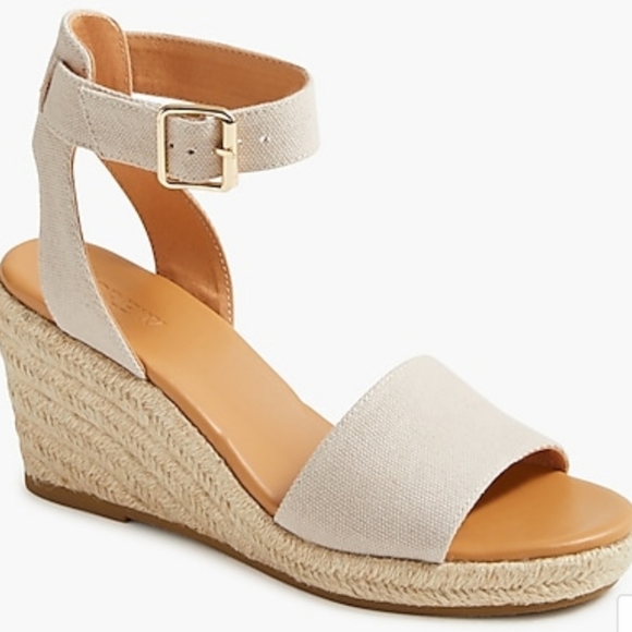 J CREW CANVAS WEDGES - Picture 2 of 5